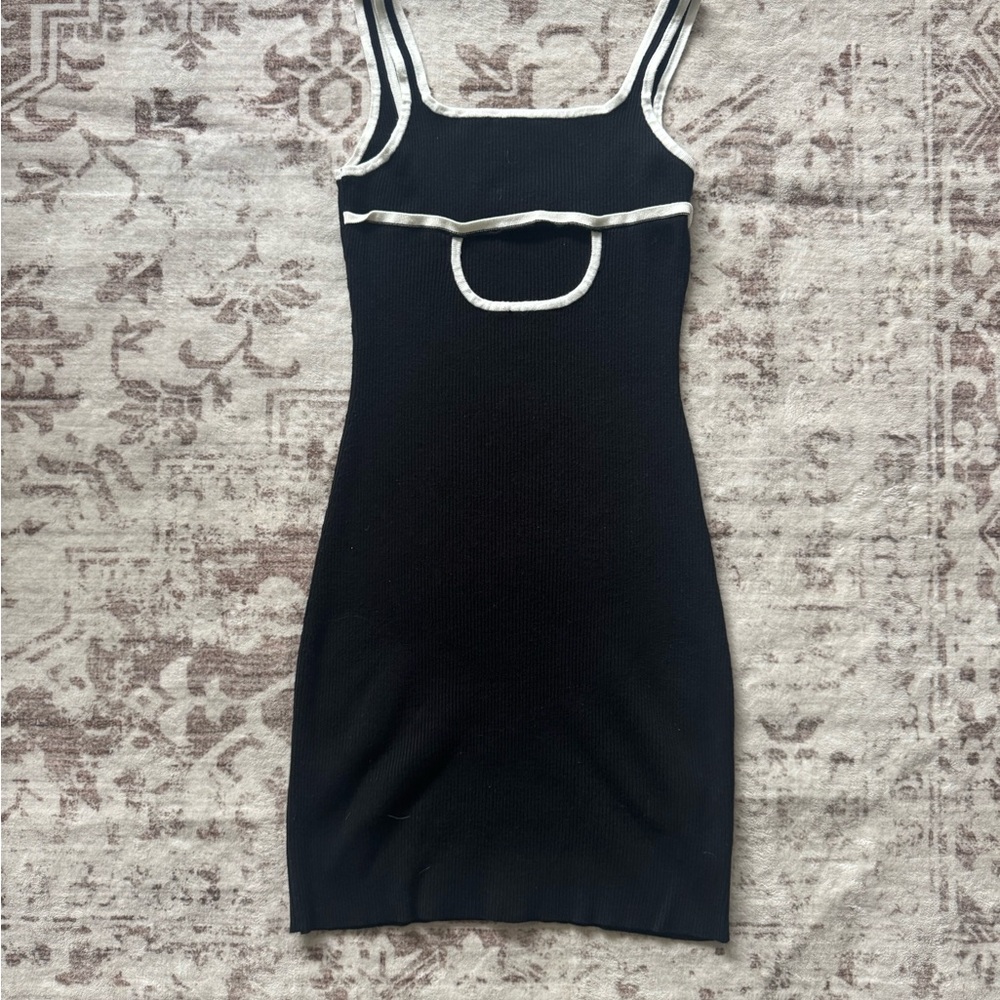 Black Cut Out Mini Dress